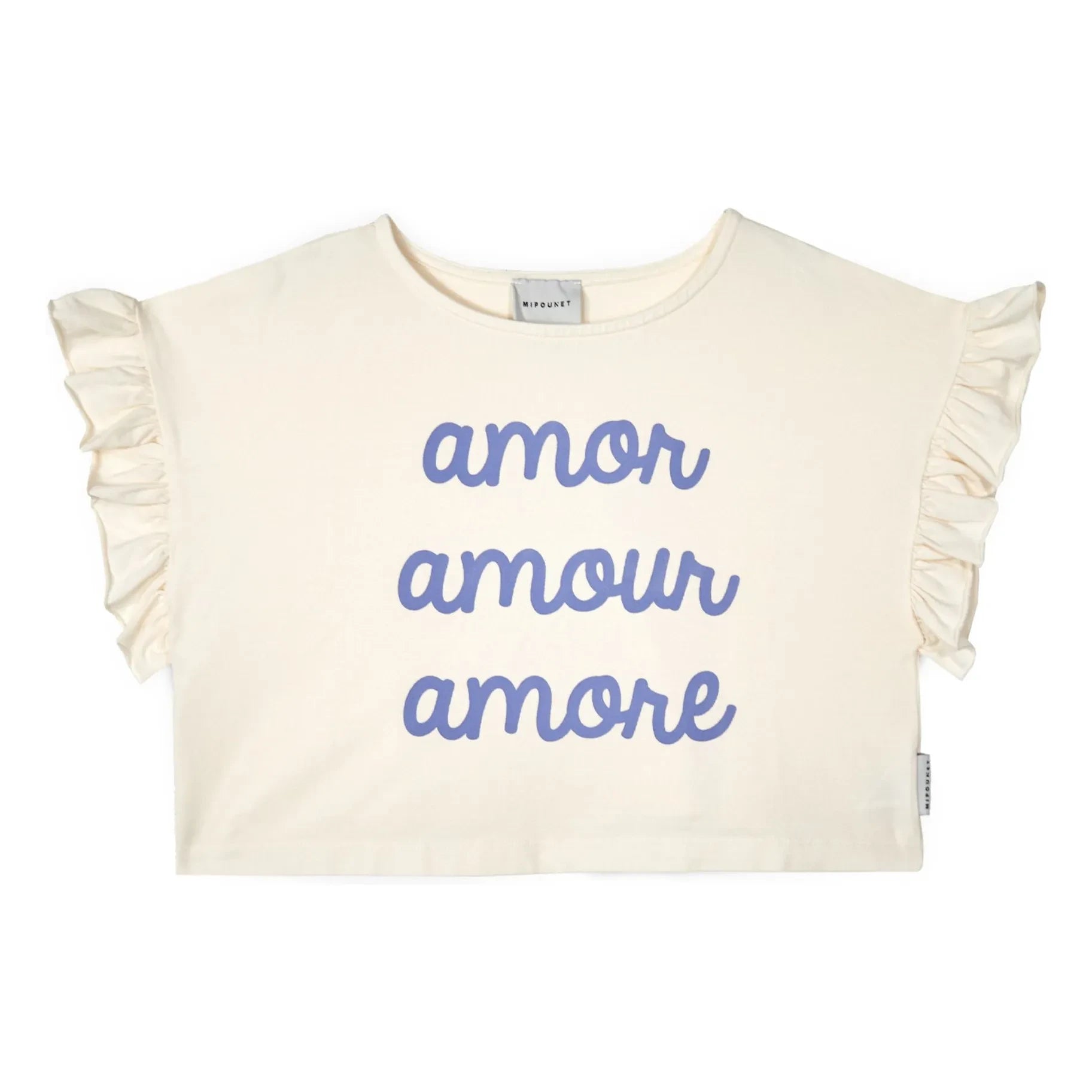 Mipounet - Amour T-shirt Organic Cotton | Ecru