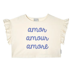 Mipounet - Amour T-shirt Organic Cotton | Ecru