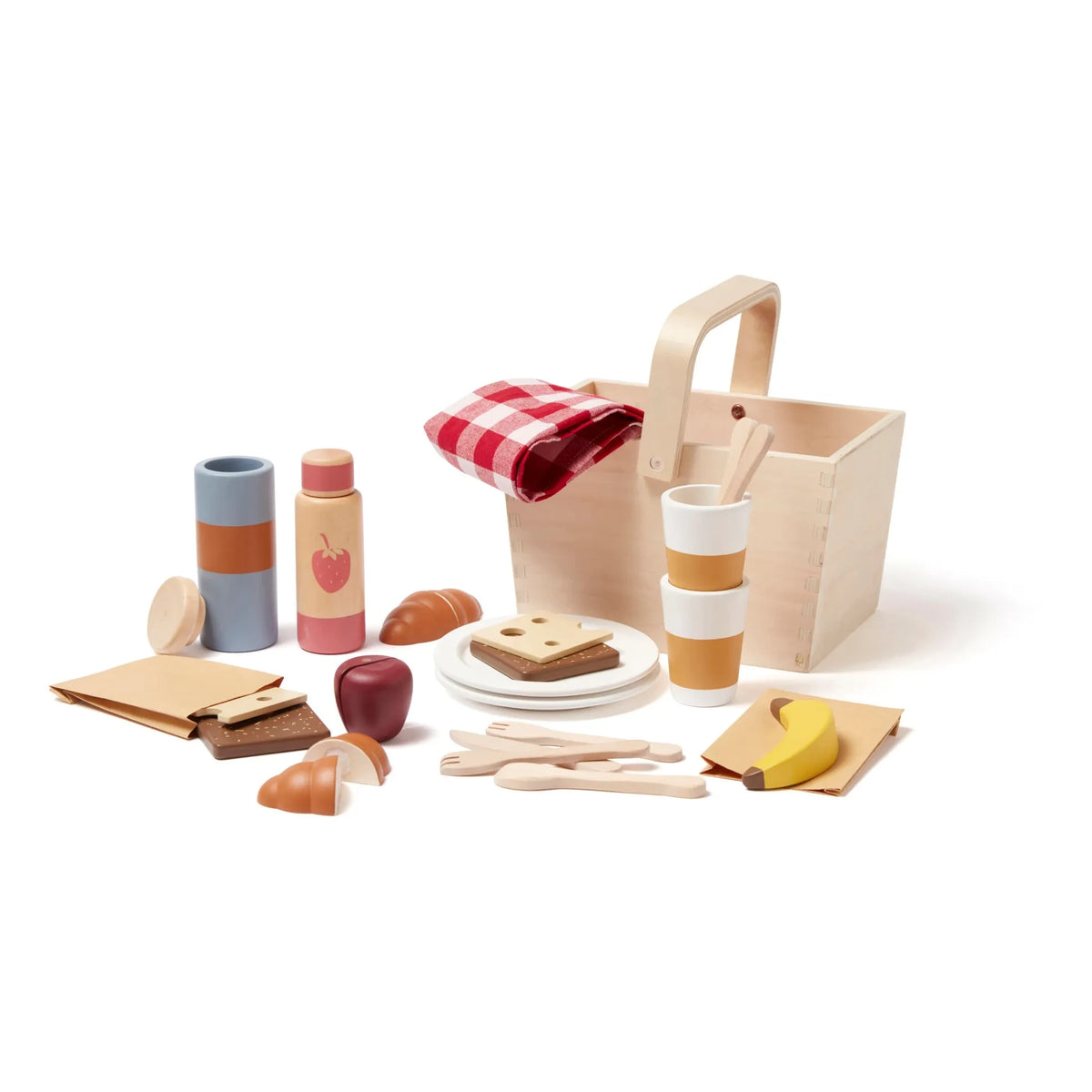 Kid's Concept - Wooden Picnic Basket
