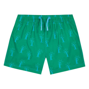 Bonton - Palm Swim Shorts | Emerald Green
