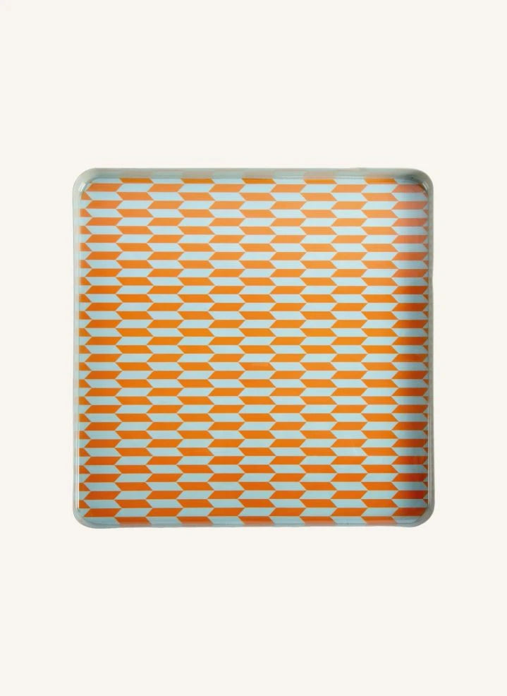Present Time - Salerno Metal Tray | Turquoise
