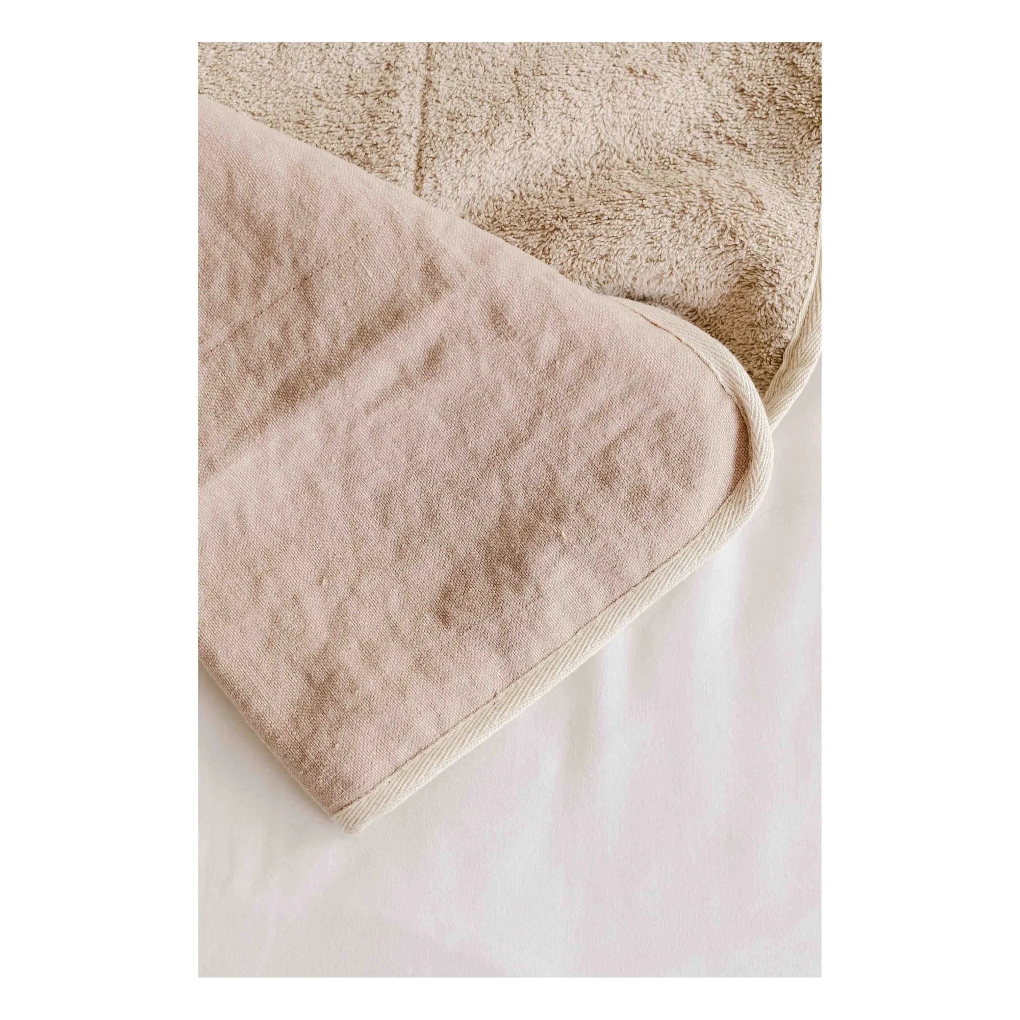 Adorna - Linen Travel Changing Mat | Powder Pink