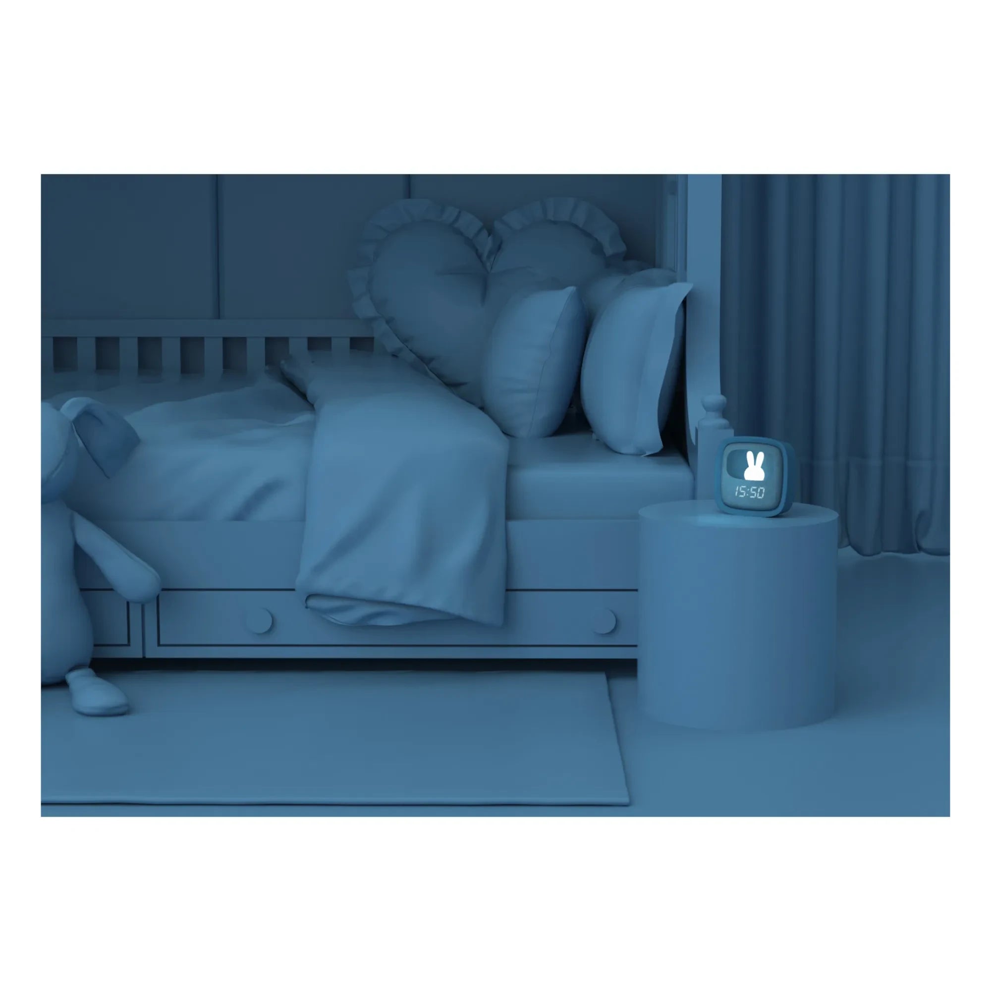MOB - Billy Alarm Clock and Night Light | Dark Blue