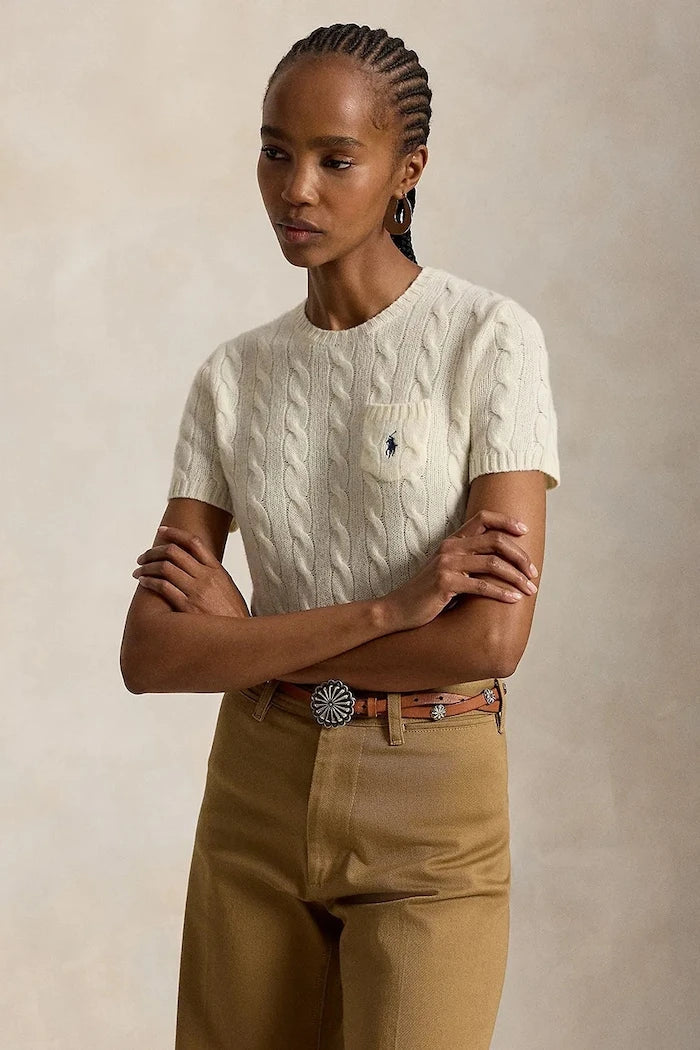 Polo Ralph Lauren Kadın Yün Kısa Kollu Kazak