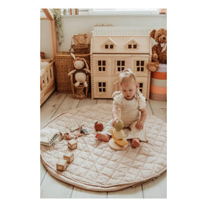 Play and Go - Noomad Toddler Backpack / Playmat - Stripes | Mustard