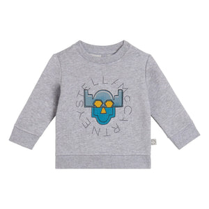 Stella McCartney Kids - Superhero Sweatshirt | Grey Melange