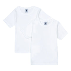 Petit Bateau - Pack of 2 Organic Cotton T-Shirts | White