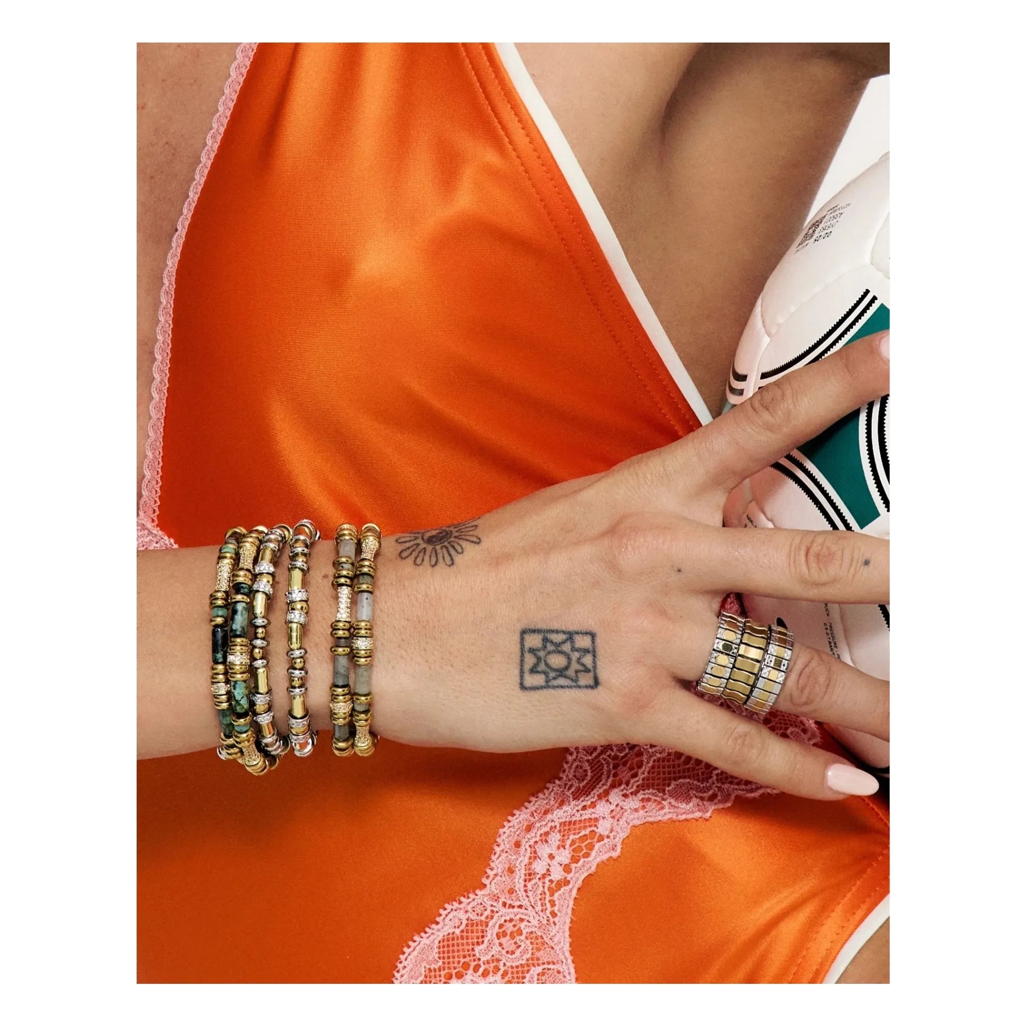 Sigal - Yara Shiny Bracelet | Green