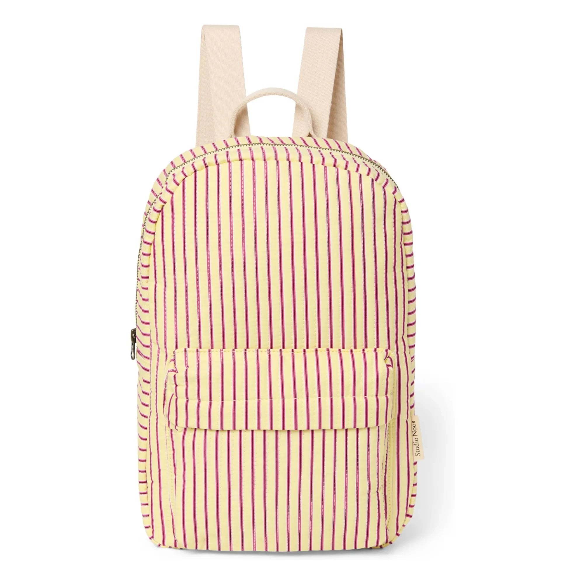 Studio Noos - Striped backpack | Pale yellow