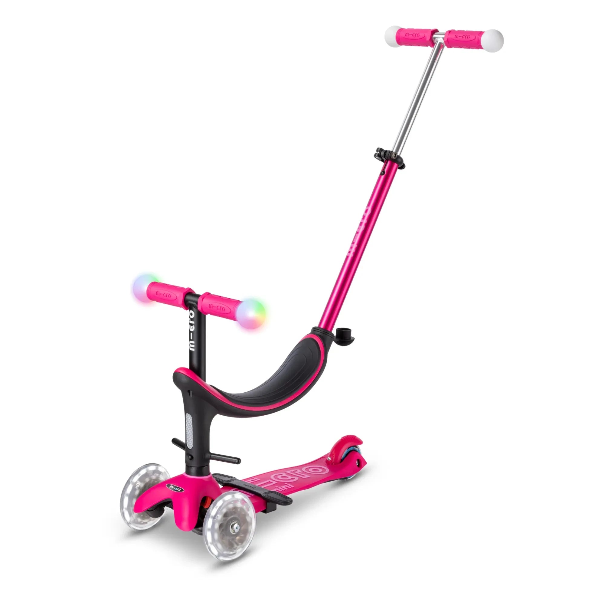 Micro - Mini 3-in-1 LED Scooter | Raspberry Red