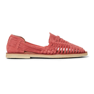 Mapache - Alegre Suede Sandals | Raspberry Red