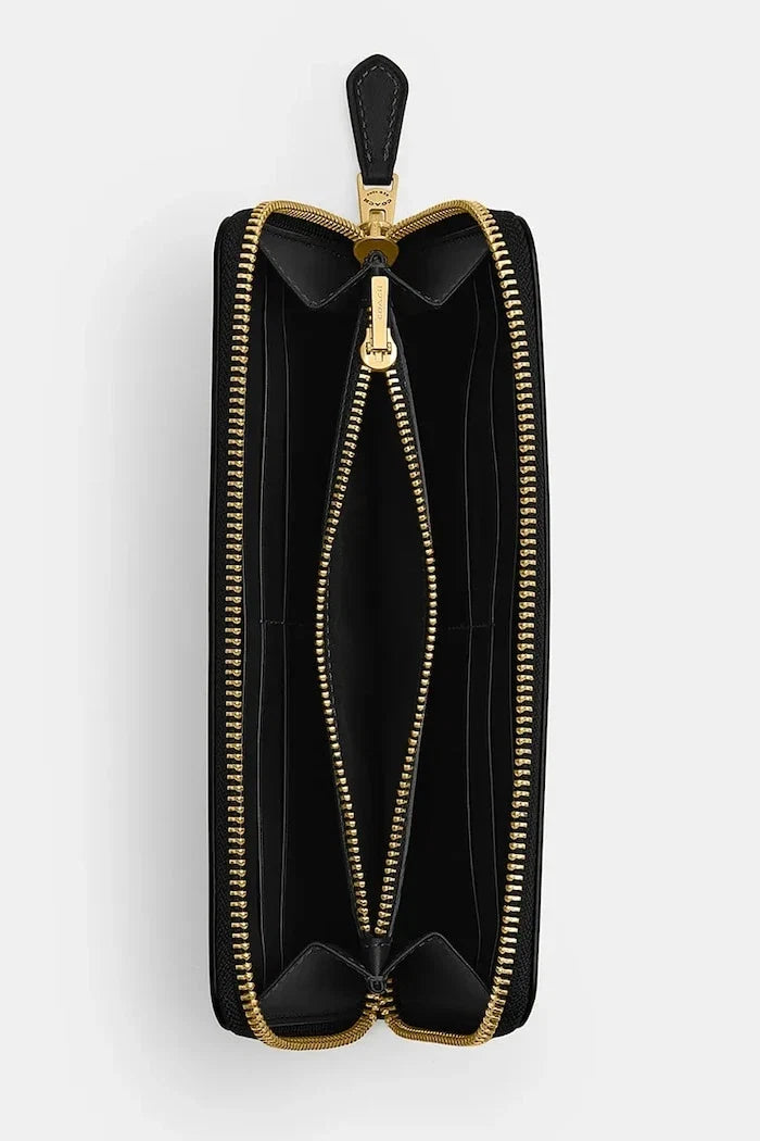 Coach kadın deri cüzdan Accordion Zip