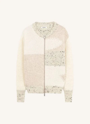 Cordera - Marled Merino Wool Cardigan | Beige
