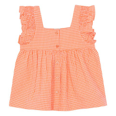 Bonton - Top Nelly Checkered | Coral
