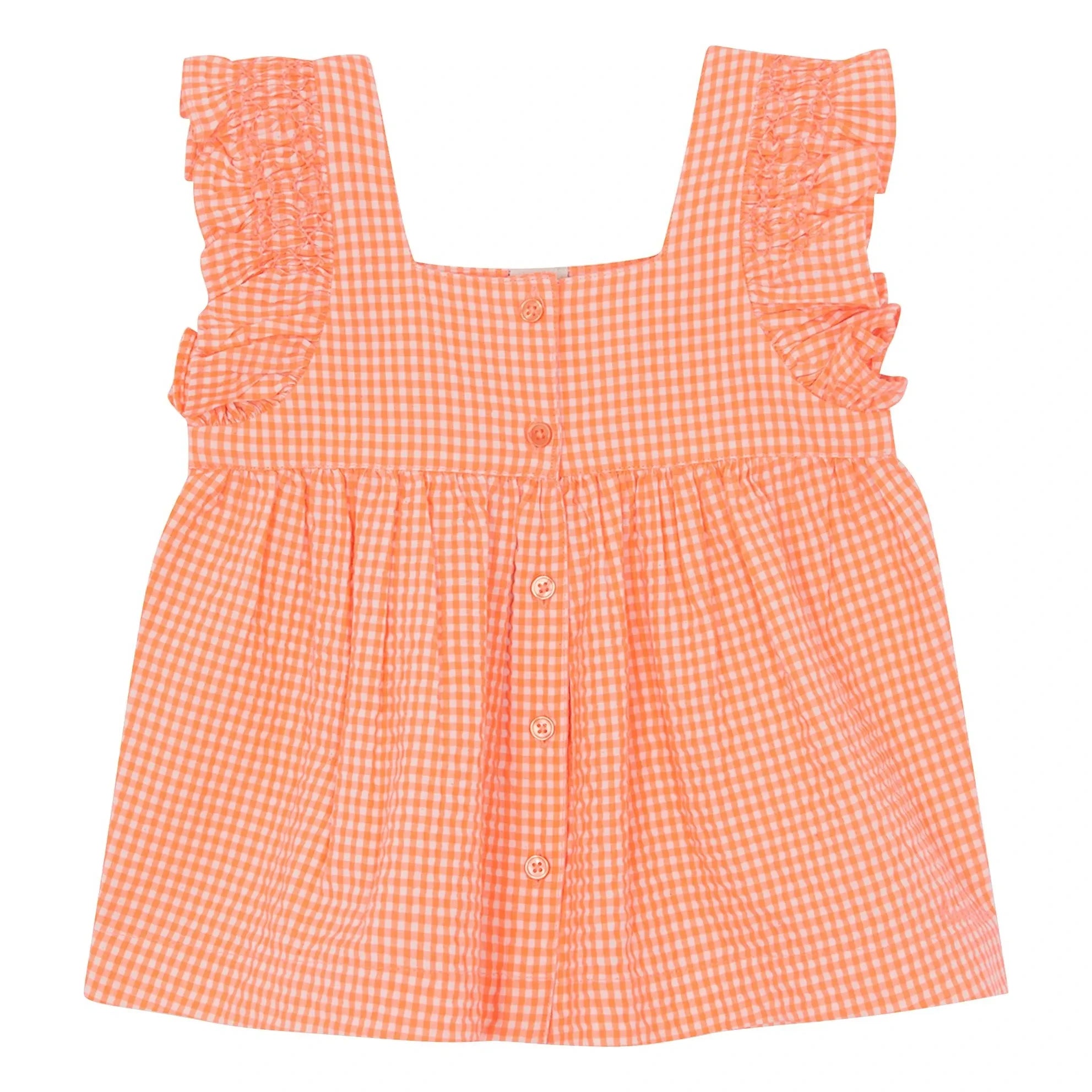 Bonton - Top Nelly Checkered | Coral