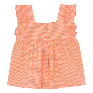 Bonton - Top Nelly Checkered | Coral