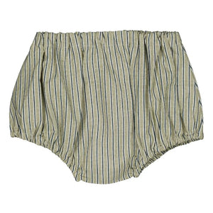 Loir - Alice Striped Organic Cotton Bloomers | Burgundy