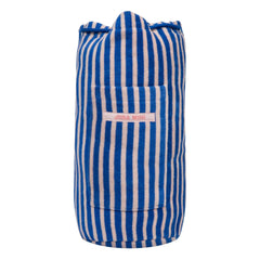 Jera Mini - Pink Striped Towel Pocket Backpack | Light Pink