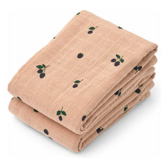 Liewood - Lewis Nappies - 2-Pack | Mini Berry/Pale Tuscany