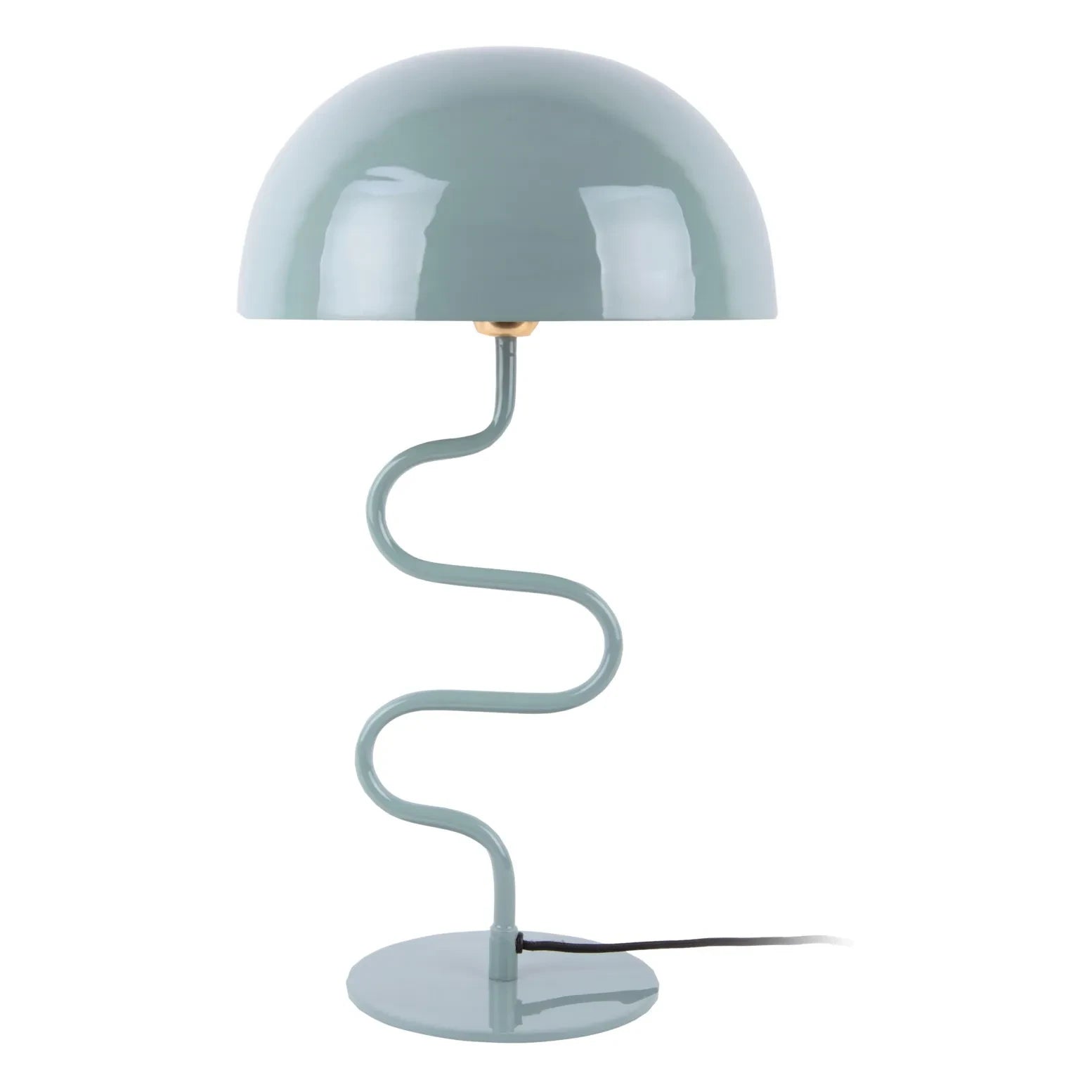 Present Time - Enamel Twist Table Lamp | Blue
