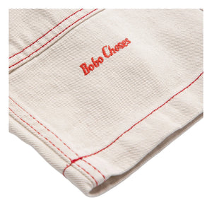 Bobo Choses - Organic Cotton Twill Panelli Pants | White