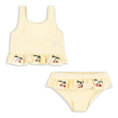 Konges Sløjd - Etta Patterned Swimsuit with Cherry | Yellow