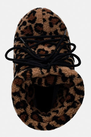 Moon Boot MB ICON LOW FLEECE LEOPARD kadın kar botu