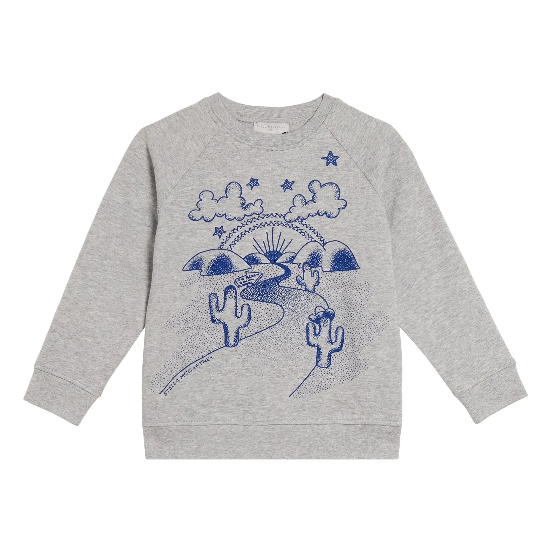 Stella McCartney Kids - Kaktüs sweatshirt | Gri melanj
