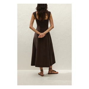 Faithfull the Brand - Pallida Linen and Cotton Dress | Brown