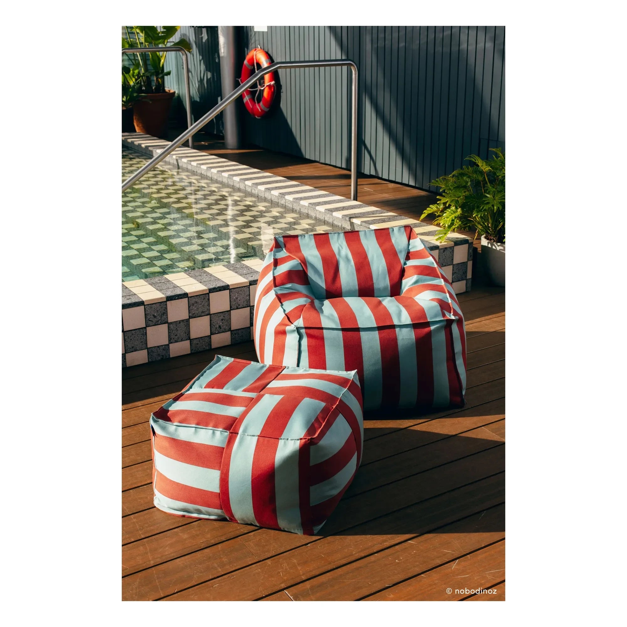 Nobodinoz - Otto outdoor pouf | Toffee