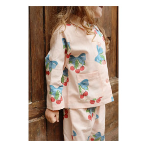 Konges Sløjd - Frankie Cherries Organic Cotton Pants | Pink