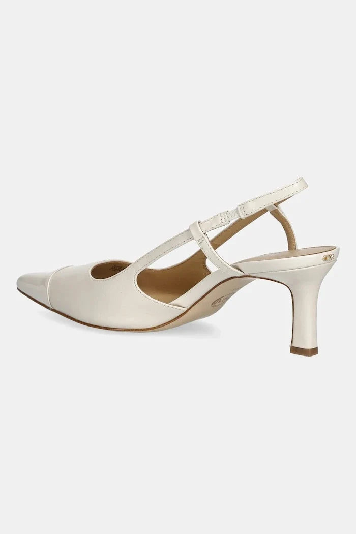 MICHAEL Michael Kors Alora Toe Cap Mid Sling İnce Topuklu Deri Ayakkabı