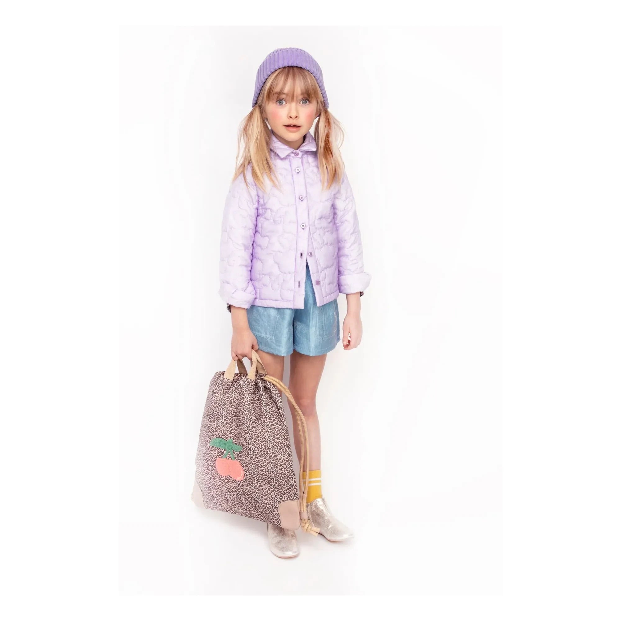Jeune Premier - Leopard Cherry Spor Çanta | Bej