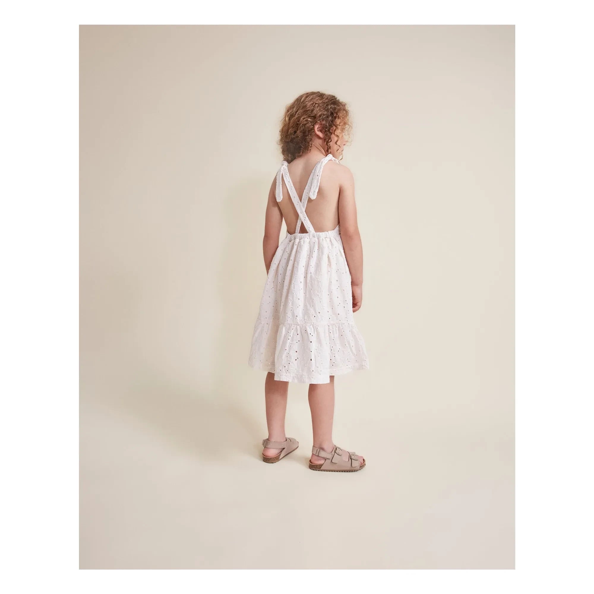 Búho - Embroidered Dress | Ivory