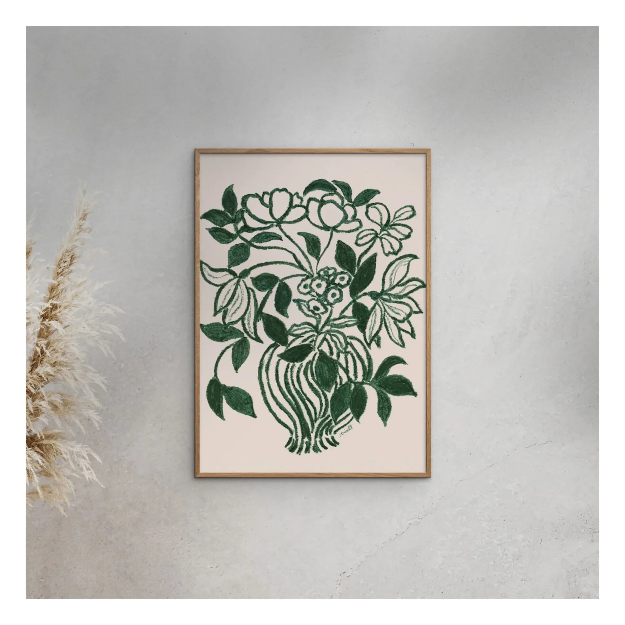 Poster and Frame - Still Life in Green Poster
