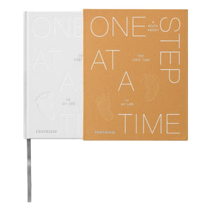 PrintWorks - Baby Photo Album One Step at a Time | Mustard Yellow