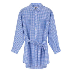 Indee - Villaggio Knotted Shirt Dress | Blue