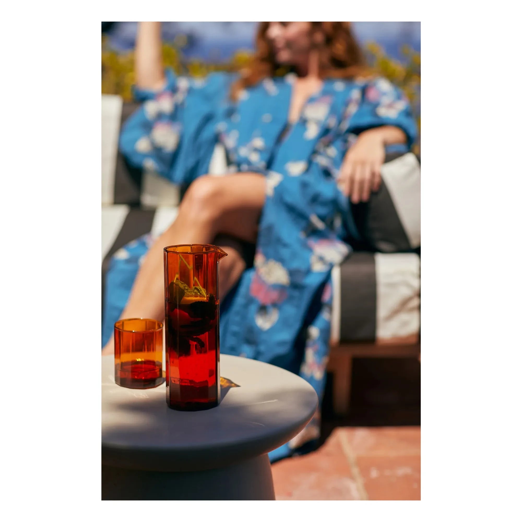 HKliving - Sunlit Decanter | Amber