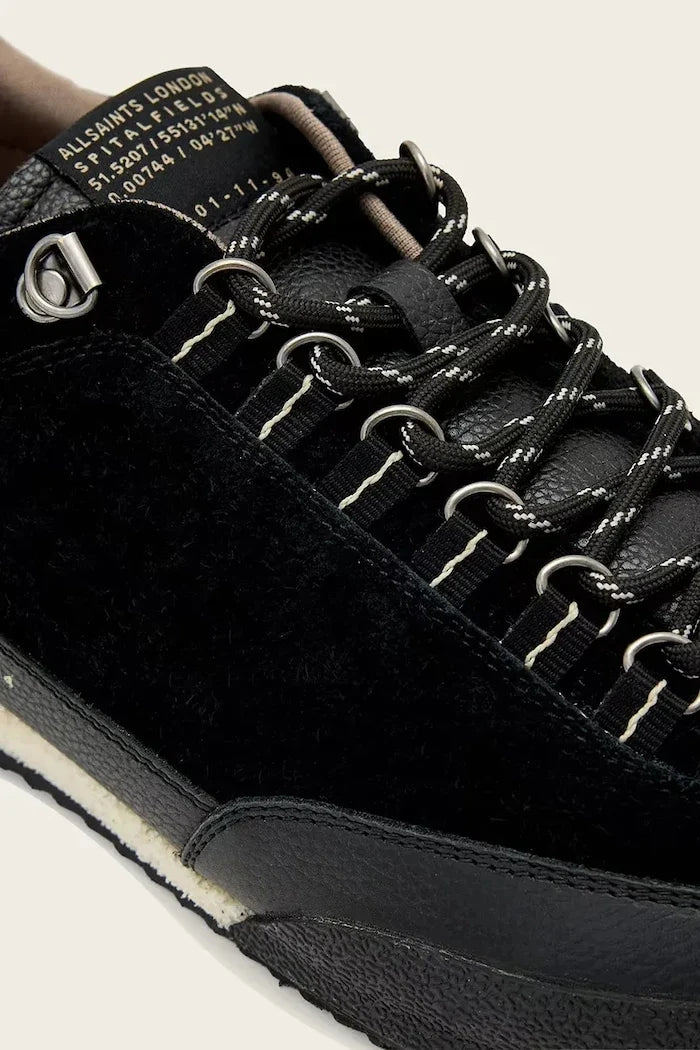 AllSaints Harri Od Low Top erkek deri sneaker