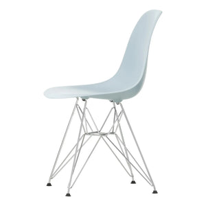 Vitra - DSR Plastic Chair - Chrome Frame - Charles & Ray Eames | Bluish Gray