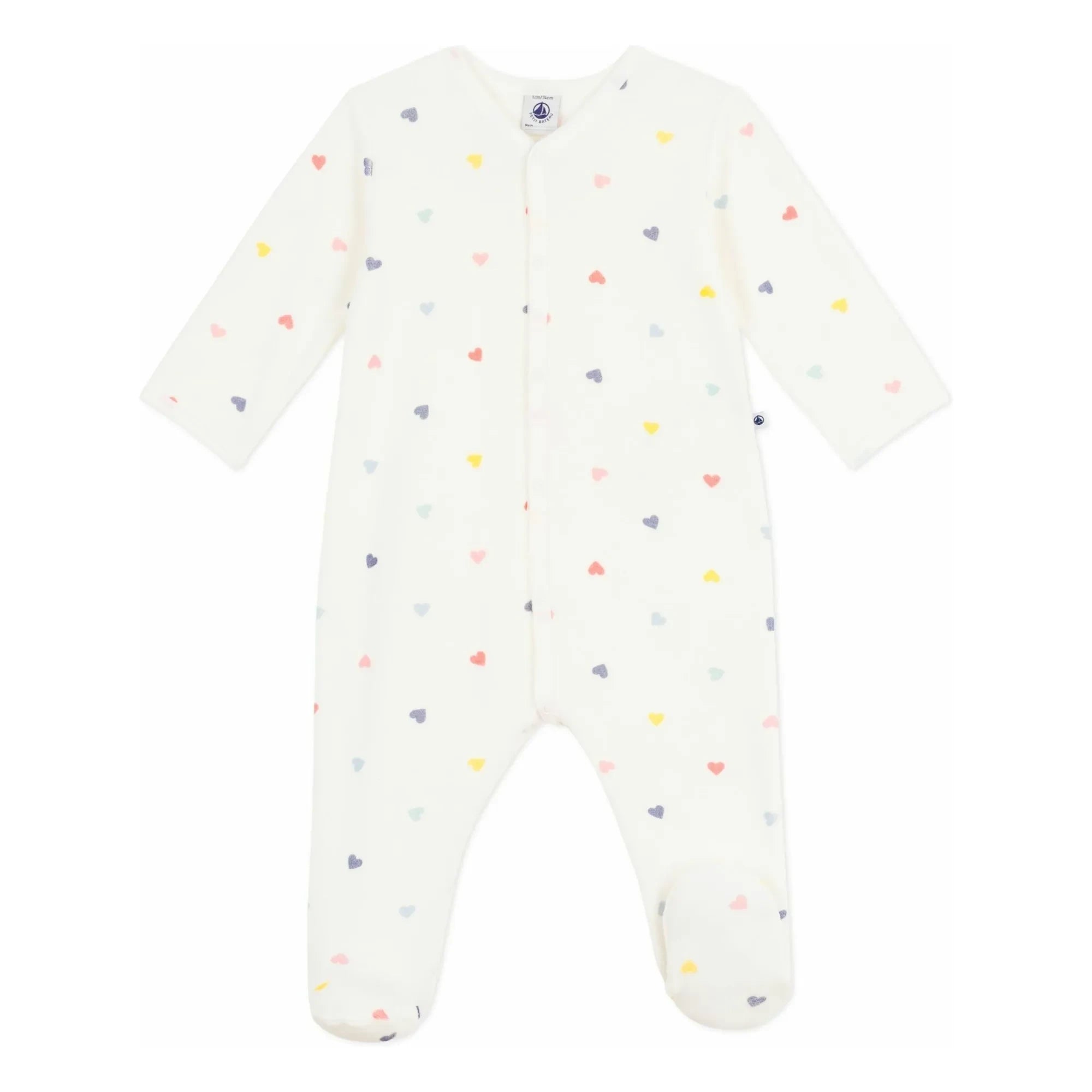 Little Boat - Sleep Well Hearts Kadife Pijamalar | Beyaz