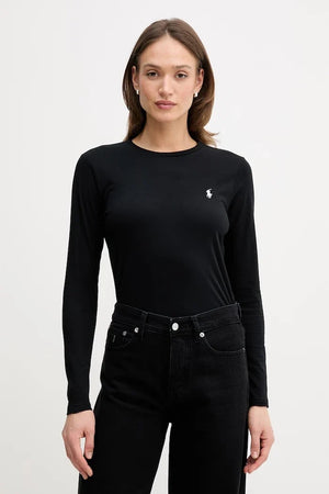 Polo Ralph Lauren uzun kollu kadın pamuklu bluz