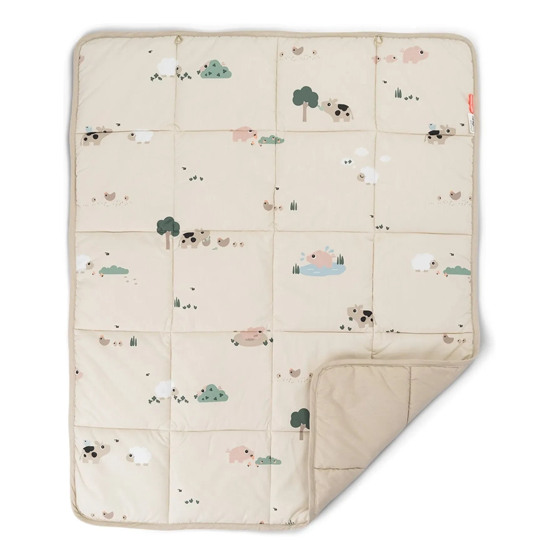Done by Deer - Tiny Farm Play Mat | Sand