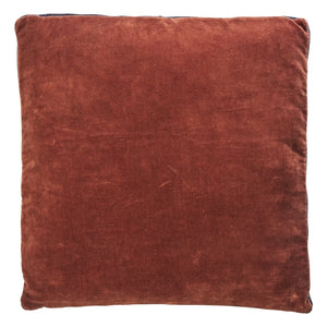 Madam Stoltz - Cotton Velvet Chair Cushion | Brick Red