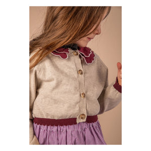 Loir - Chiné Bolero Cardigan | Beige