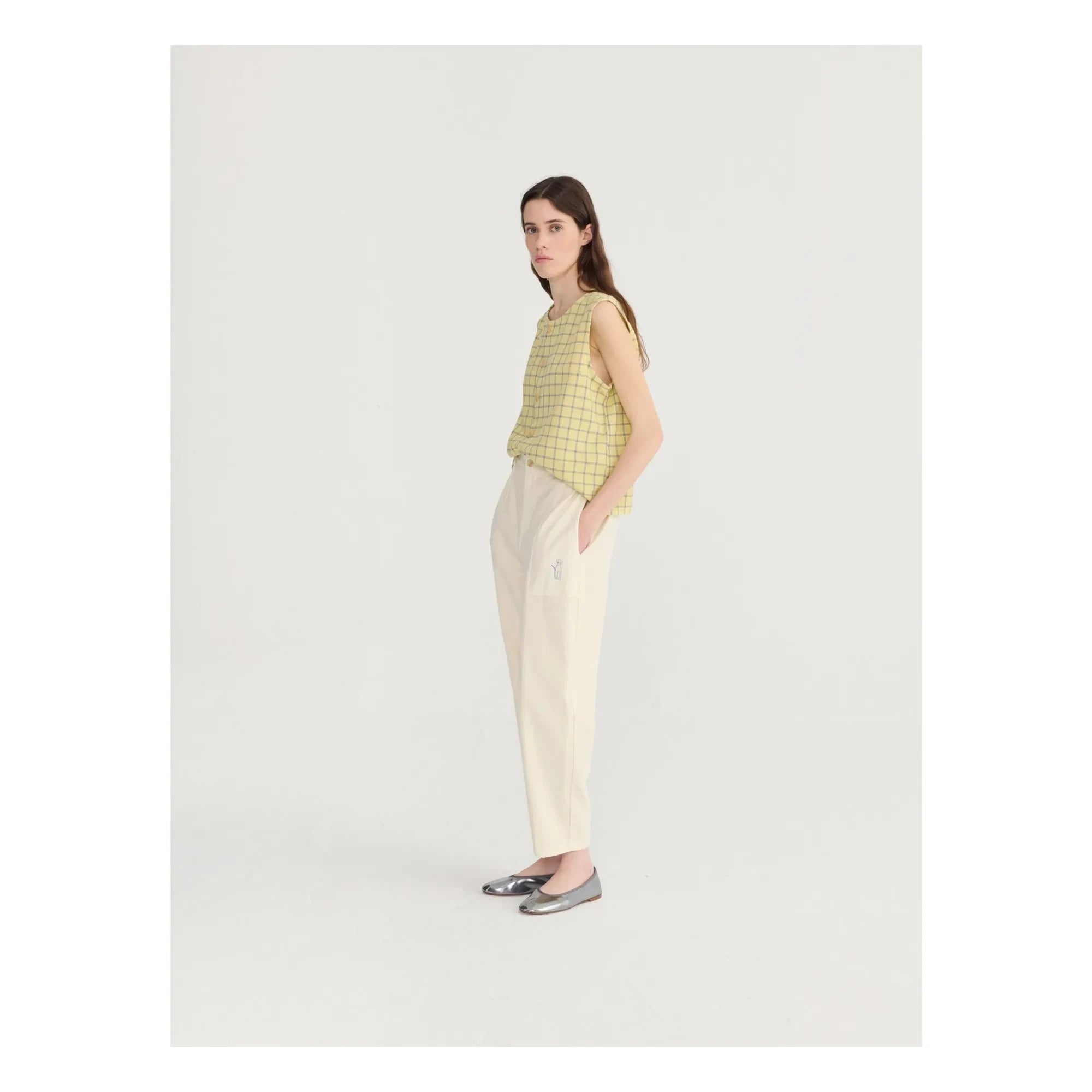 Bobo Choses - Top Spicy Window Bambula Cotton | Yellow