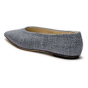 Odare - Blue Raphia Ballerinas Bilbao