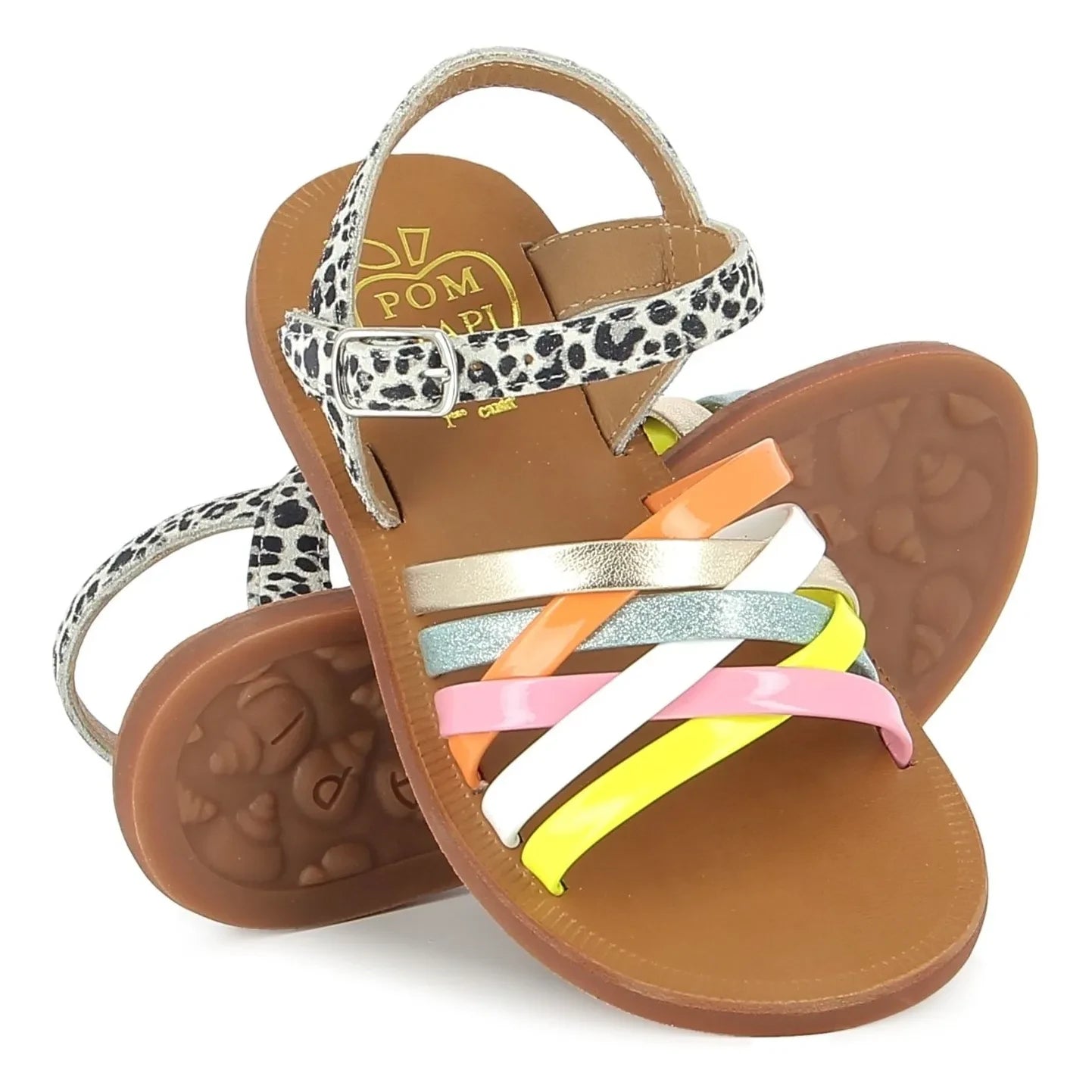 Pom d'Api - Plagette Lux sandaletler | Turuncu