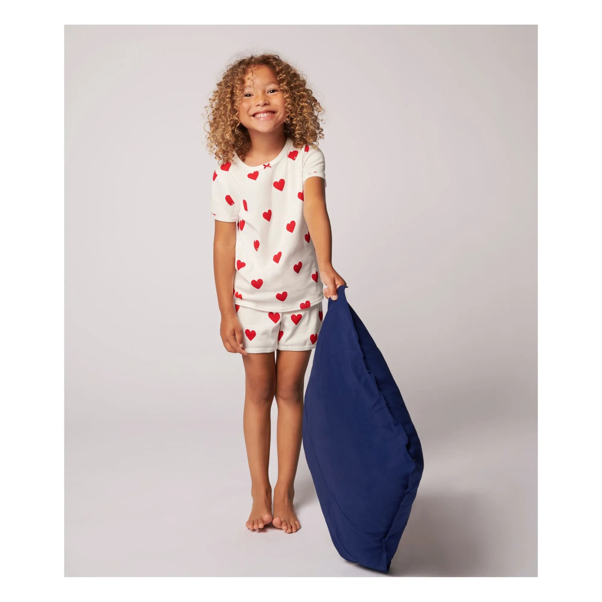 Petit Bateau - Mid-Length Organic Cotton Pajamas | White