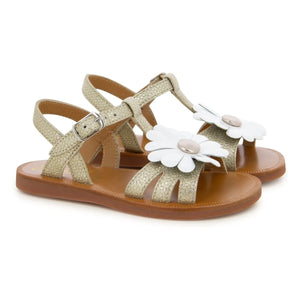 Pom d'Api - Plagette Big Flo sandaletler | Altın